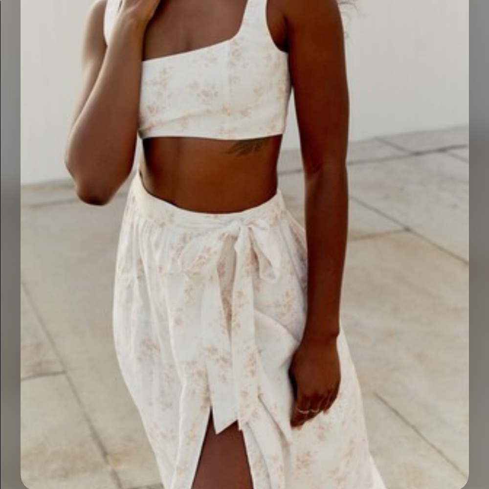 Reformation Palm Linen Two Piece